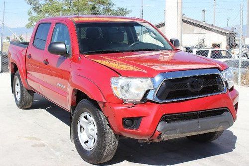 2012 toyota tacoma prerunner double cab damaged salvage runs! only 8k miles l@@k