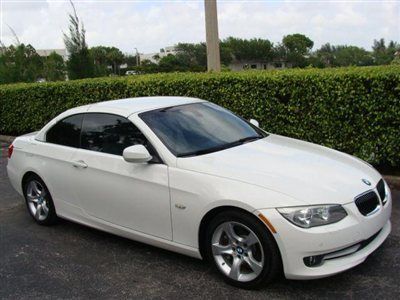 2011 bmw 335cic,warranty &amp; free bmw maint.,premium pkg,1-owner,carfax cert.,nr