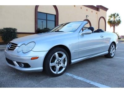 2005 mercedes benz clk500 cabriolet convertible leather heated seats amg sports