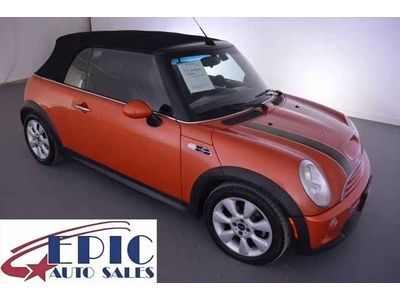 Orange convertible cd abs ac alloy black leather sunroof moonroof  we finance