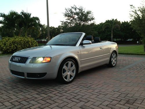 2005 audi s4 v8 awd convertible automatic transmission very clean