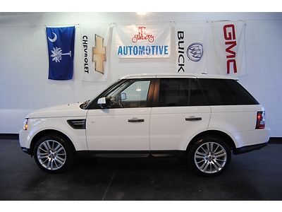 Hse luxury range rover white brown navigation heated seats sport low miles