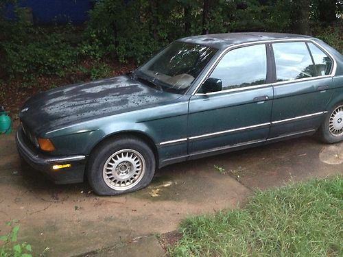 Sell Used 1992 Bmw 735i Sedan Green Leather Interior In