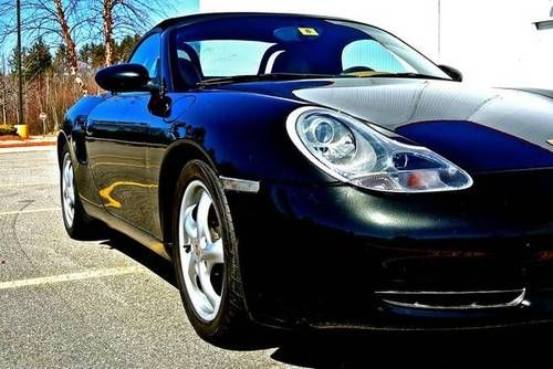 Porsche boxster 1999 - black low miles! litronic headlights, beautiful!