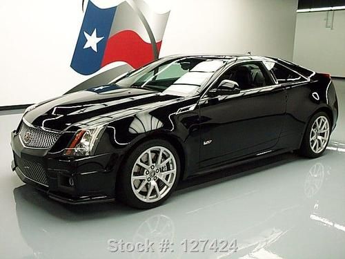 2011 cadillac cts v coupe sunroof nav leather rear cam texas direct auto