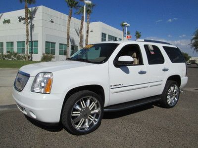 2007 awd 4wd white 6.2l v8 leather dvd sunroof 3rd row miles:40k suv