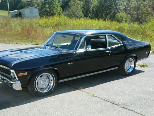1970 nova ss, big block , slick black paint..all new trim , interior...nice