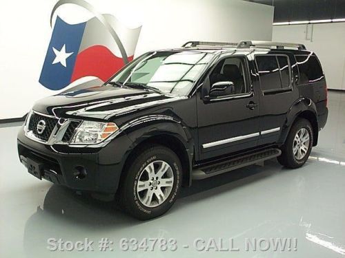 2011 nissan pathfinder silver 4x4 7pass htd leather 13k texas direct auto