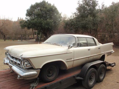 1959 chrysler imperial with 413 and push button trans. solid project no reserve