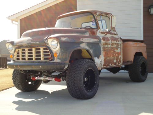 1955 chevrolet 3100 rat rod patina ls 4x4 shortbed truck ac complete restore