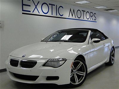 2008 bmw m6 convertible v10!! smg! nav heated-sts pdc 500hp blk-softtop 19&#034;whls