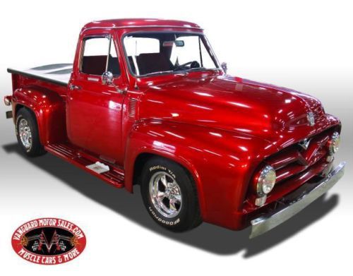 55 ford f100 loaded ps pb  gorgeous street rod loaded restored hot