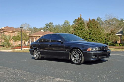 2003 bmw m5 e39 400hp beast carbon black/caramel leather! all maintenance! n/r