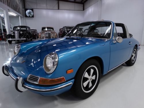 1968 porsche 912 soft-window targa, corect and desirable metallic  blue!