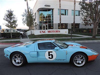 2006 ford gt 1 of 343 in heritage gulf paint / low miles / no stories all stock