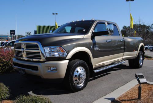 Ram 2012 3500 laramie longhorn dually navigation dvd heated cooled seats sunroof