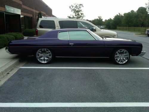 1973 chevy impala custom coupe. candy purple paint. excellent condition