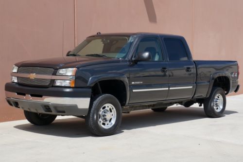 04 chevy silverado 2500 6.0l 4x4 crew cab 2 owner carfax cert leather bose bedli