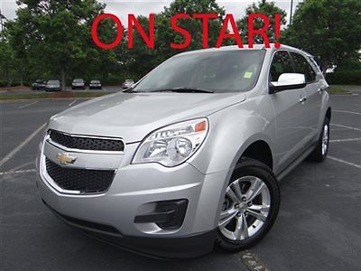 Chevrolet equinox ls low miles automatic 2.4l 4 cyl engine silver ice metallic