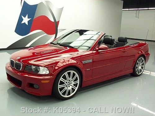 2004 bmw m3 convertible 6-speed leather 19&#034; wheels 59k texas direct auto
