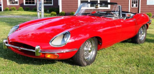 1969 jaguar xke e-type fully restored w/glass covered headlights