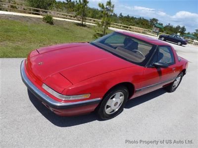 1989 buick reatta clean carfax serviced auto leather a/c rare low reserve  mint