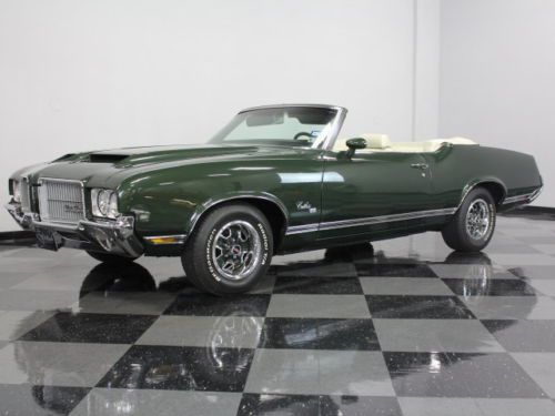 Very rare cutlass sx convertible, 1 of only 357, #&#039;s matching 455, loaded car!