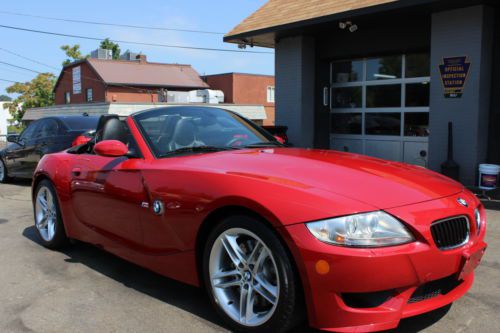 2006 bmw z4 m roadster only 16,667 miles 6 speed imola red pa inspected clean
