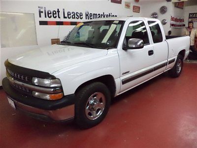 No reserve 2002 chevrolet silverado 1500 ls ext.cab, 2 owner off corp.lease