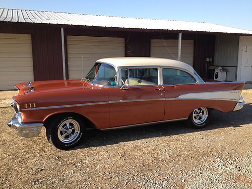 1957 chevrolet bel air 210 sedan original color, numbers mathcing, perfect drive