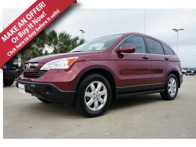 09 exl suv 2.4l cd red 4cyl 37,066 low miles satellite moonroof heated leather