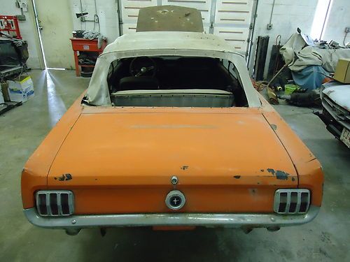 1965 mustang convertible 4 speed 289 v-8 project barn find twilight turquoise
