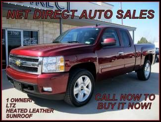 08 chevy pickup heated leather buckets sunroof 1 owner net direct auto texas