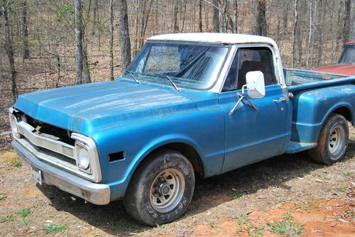 No reserve - barn find 1969 gmc chevy step side pickup truck - great project