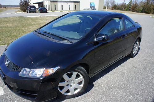 2009 honda civic dx coupe for sale~super low miles~36 mpg~salvage title