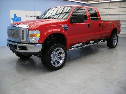 We finance!!!  2008 ford f-350 lariat 4x4 auto diesel lift long bed roof 22 rims