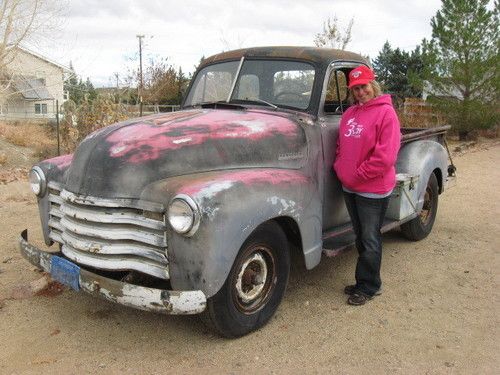 1953 1st edition 5 window short bed chevy truck with 4 speed &amp; 235ci motor