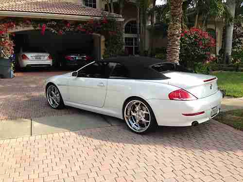 Used 2009 White Bmw 650i Convertible Cpo Clean 22