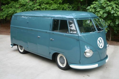 1953 vw barndoor bus restored, 36hp judson, lowered, great driver