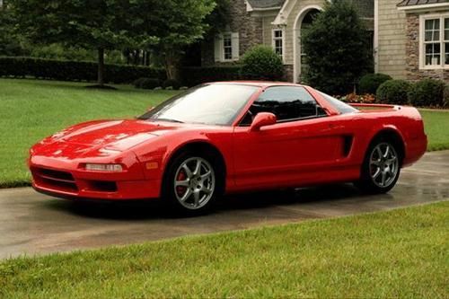 1995 acura nsx targa red coupe