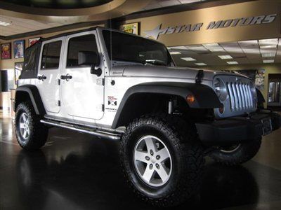 2007 jeep wrangler unlimited x  4x4 automatic silver