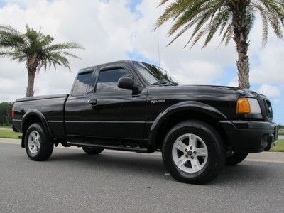 Ford ranger super cab 4x4 xlt edge with leather alloys power pkg bed cap