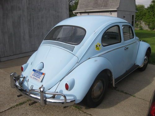 1960 volkswagen beetle base 1.2l original 36hp motor runs strong!
