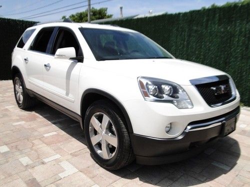 2010 gmc slt acadia 1 owner fl driven ultra clean leather rear dvd player