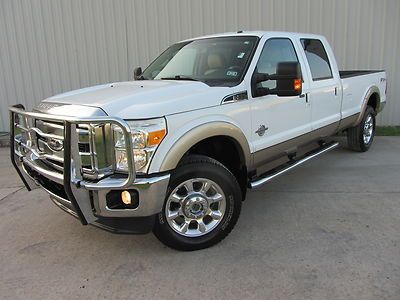 11 f350 lariat 6.7 power-stroke 4x4 nav camera 1-owner cooled &amp; heated seats tx