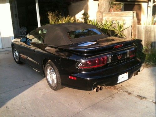 1994 pontiac trans am convertible, triple black, 6speed manual