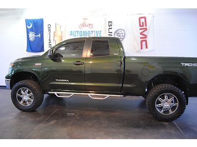 Tundra sr5 lift kit 2011 green 4wd four wheel drive leather chrome wheels