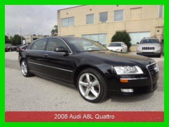 2008 a8l awd 1 owner clean carfax all service records all top options navigation