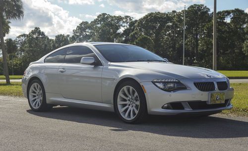 2008 bmw 650i silver coupe 2-door automatic w/ paddle shifters newer tires