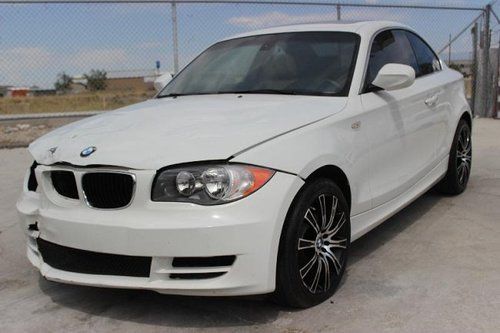 2011 bmw 128i coupe damaged rebuilder loaded economical priced to sell wont last